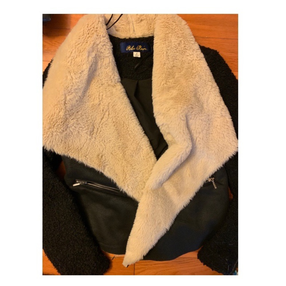 Blue Rain motto fur jacket